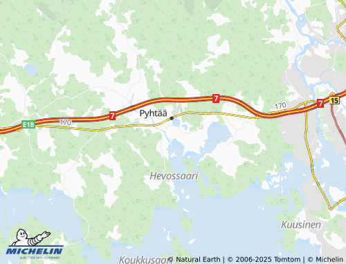 MICHELIN Huutjärvi map - ViaMichelin