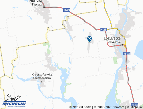 MICHELIN Novolozuvatka map - ViaMichelin