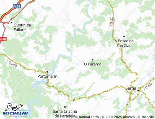 Carte MICHELIN Adai (Santa Mariña) - ViaMichelin