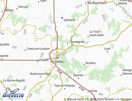 Carte MICHELIN Chauvin - ViaMichelin