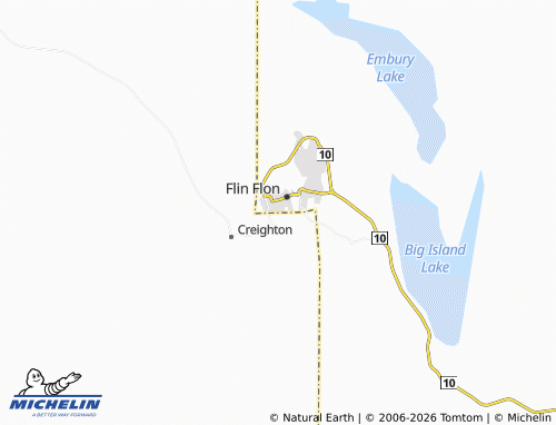 MICHELIN Flin Flon map - ViaMichelin