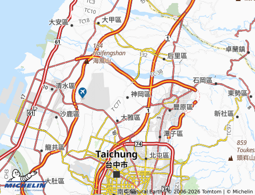 Mapa MICHELIN shen gang qu - ViaMichelin