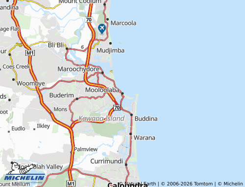 MICHELIN Mooloolaba map - ViaMichelin