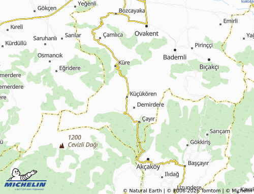 MICHELIN Küçükören map - ViaMichelin