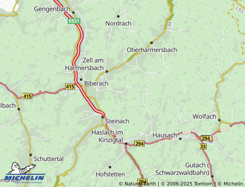 MICHELIN Oberentersbach map - ViaMichelin