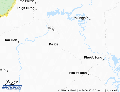 Mapa MICHELIN Đa Kia - ViaMichelin