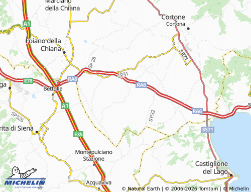 MICHELIN Cignano map - ViaMichelin