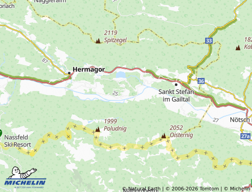 MICHELIN Dellach map - ViaMichelin