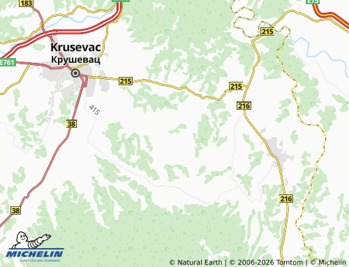 Kaart MICHELIN Bovan - ViaMichelin