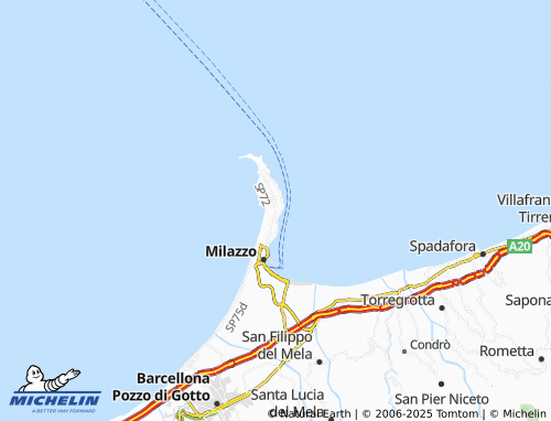 MICHELIN Addolorata map - ViaMichelin