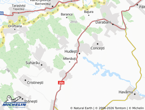 MICHELIN Bașeu map - ViaMichelin