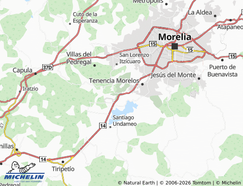 Mapa MICHELIN Cointzio - ViaMichelin