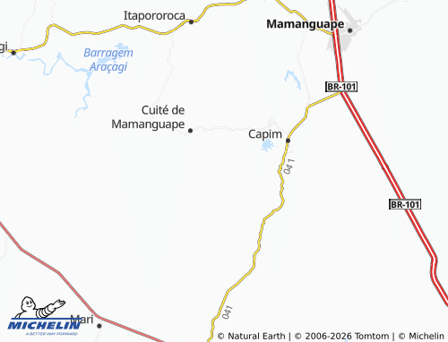 Mappa MICHELIN Inhauá - ViaMichelin