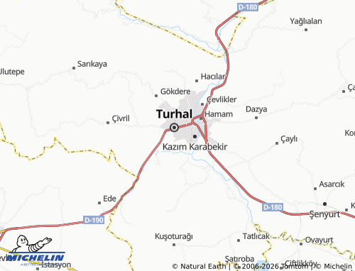 MICHELIN Gürsel map - ViaMichelin
