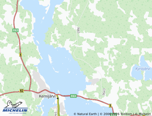 Kaart MICHELIN Perävaara - ViaMichelin