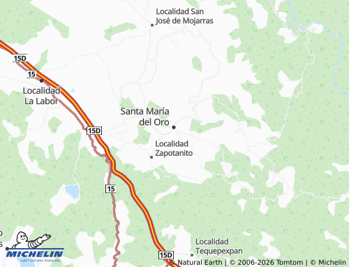 MICHELIN Esteban Baca Calderón map - ViaMichelin