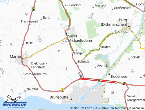 Mapa MICHELIN Dingen - ViaMichelin