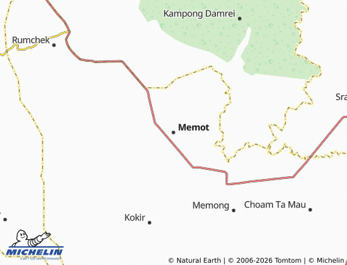 Mapa MICHELIN Memot - ViaMichelin