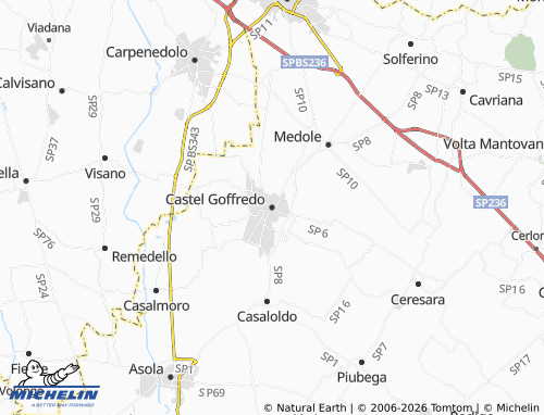 MICHELIN Castel Goffredo map - ViaMichelin