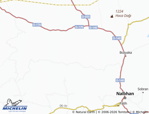 MICHELIN Çulhalar map - ViaMichelin