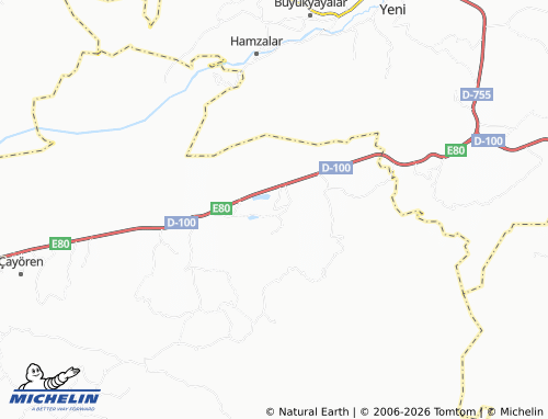 Mapa MICHELIN Karacadağdemirciler - ViaMichelin