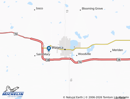 Mappa MICHELIN Waseca - ViaMichelin