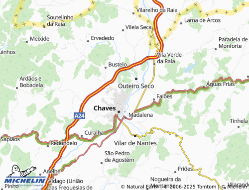 MICHELIN União das Freguesias de Santa Cruz/Trindade e Sanjurge map - ViaMichelin