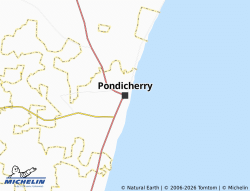 MICHELIN Pondicherry map - ViaMichelin