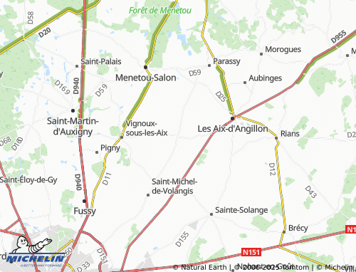 MICHELIN Soulangis map - ViaMichelin