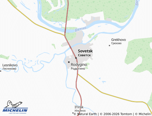 MICHELIN-Landkarte Sovetsk - ViaMichelin
