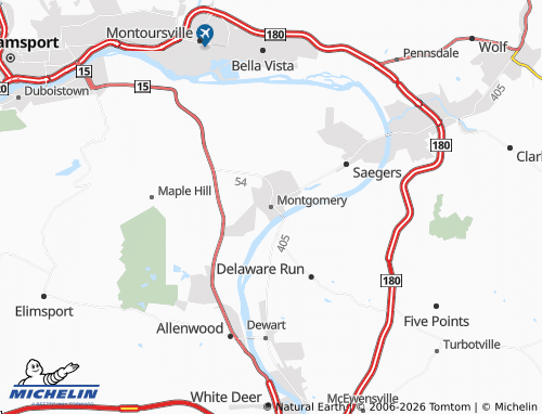 Carte MICHELIN Montgomery - ViaMichelin