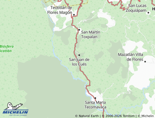 Mappa MICHELIN Oaxaca - ViaMichelin
