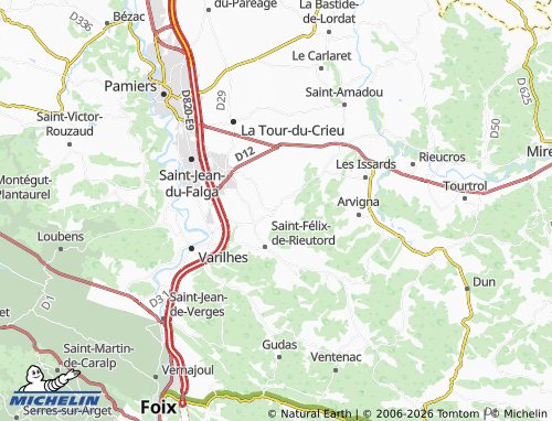 Carte MICHELIN Coussa - ViaMichelin
