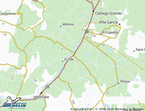 MICHELIN La Sierra map - ViaMichelin