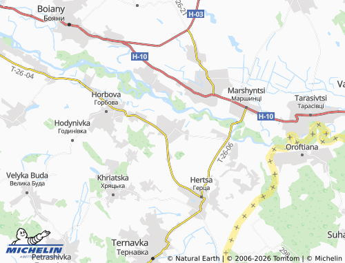 Mappa MICHELIN Molnytsia - ViaMichelin