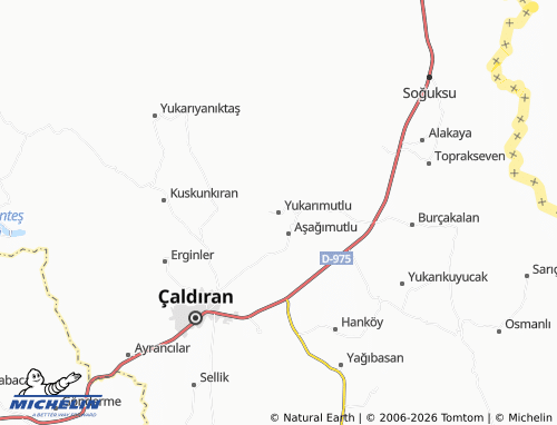 MICHELIN Yukarımutlu map - ViaMichelin