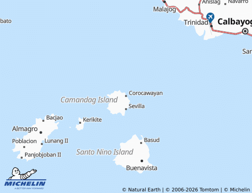 MICHELIN Santo Nino map - ViaMichelin
