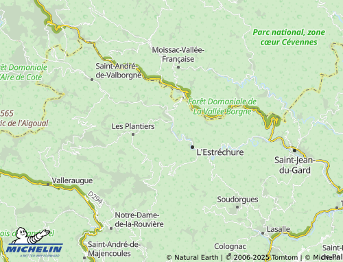 MICHELIN-Landkarte Saumane - ViaMichelin