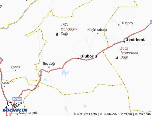 MICHELIN Namazgah map - ViaMichelin