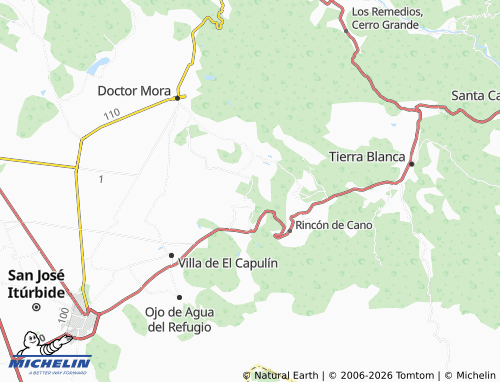 MICHELIN Tinaja map - ViaMichelin