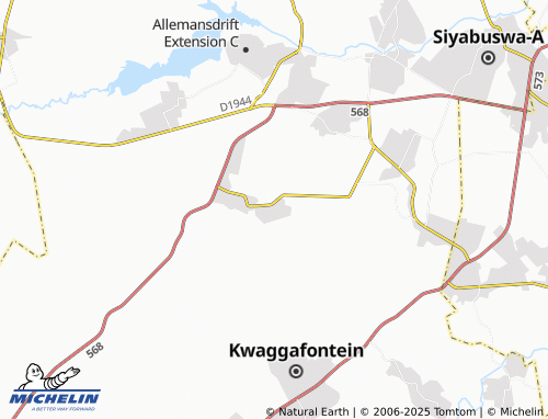 MICHELIN Pieterskraal A map - ViaMichelin