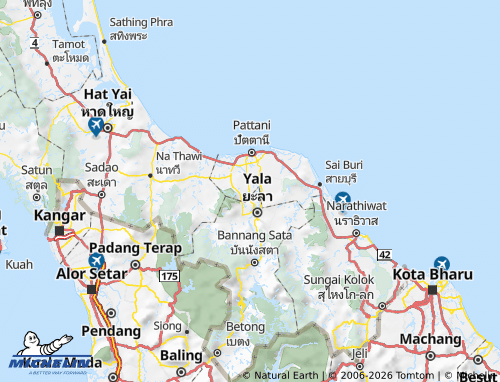 Mapa MICHELIN Amphoe Mae Lan - ViaMichelin