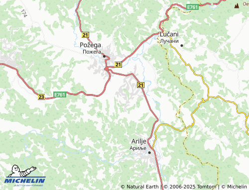MICHELIN Gorobilje map - ViaMichelin