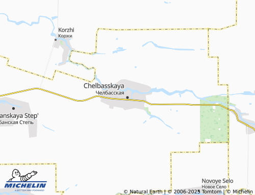 MICHELIN Chelbasskaya map - ViaMichelin
