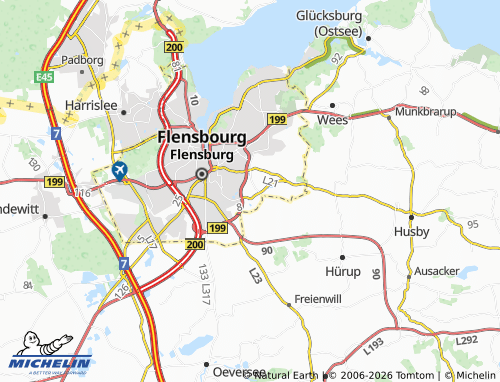 MICHELIN Sünderup map - ViaMichelin
