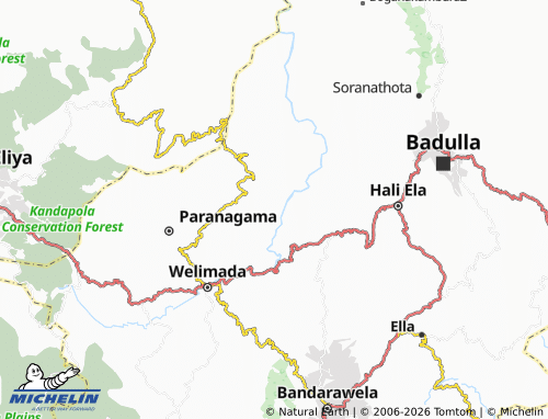 MICHELIN Udaperuwa2 map - ViaMichelin