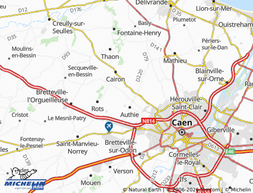 Carte MICHELIN Gruchy - ViaMichelin