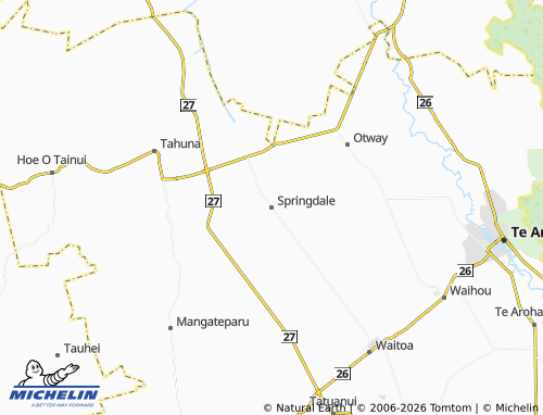 Mapa MICHELIN Springdale - ViaMichelin