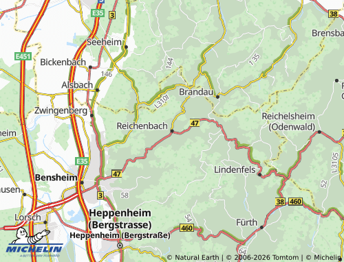 MICHELIN Reichenbach map - ViaMichelin