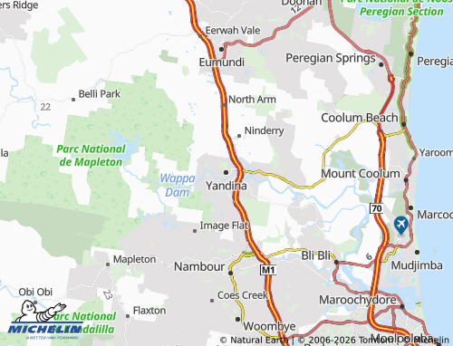 Mapa MICHELIN Yandina - ViaMichelin